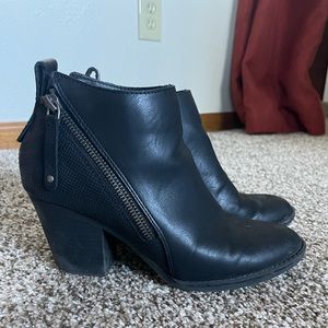 DV Dolce Vita Double Zipper Leather Booties